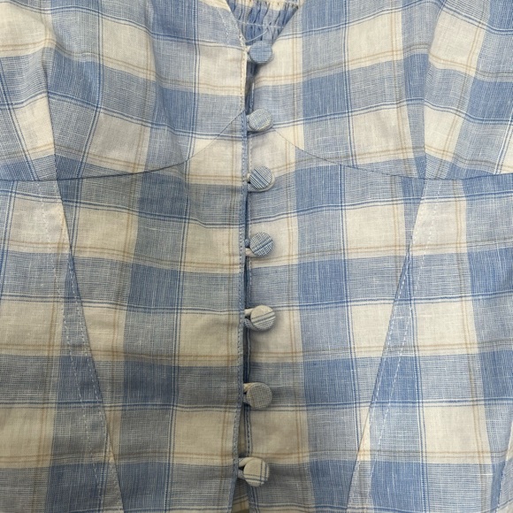 Plaid button up top - Picture 3 of 5